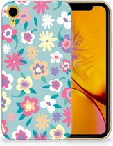 TPU-siliconen Hoesje Geschikt voor iPhone Xr Design Flower Power