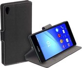 HC zwart bookcase Telefoonhoesje voor de Sony Xperia Z3 Plus / Z4