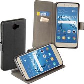 MP Case zwart book case style voor Huawei Y7 Prime wallet case