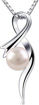 Fate Jewellery Ketting FJ478 – Pearl – 925 Zilver met Parel – 45cm + 5cm
