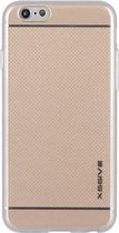Xssive Hard Back Cover Case voor Apple iPhone 7 / iPhone 8 / iPhone SE (2020) - met zachte silicone rand - Goud