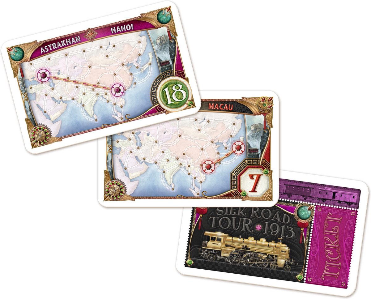 Ticket to Ride Asia - Uitbreiding - Bordspel - 6 Spelers — afbeelding 9