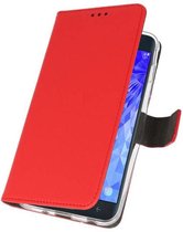 Bestcases Pasjeshouder Telefoonhoesje Samsung Galaxy J7 (2018) -  Rood