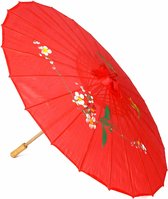 NINGBO PARTY SUPPLIES - Rode Chinese parasol - One Size