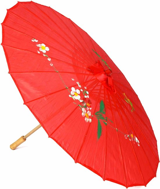 NINGBO PARTY SUPPLIES - Parasol chinois rouge - Taille unique -  Accessoires> Autre | bol