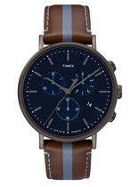 Timex Fairfield Chronograph TW2R37700 Horloge - Leer - Multi - Ø 41 mm