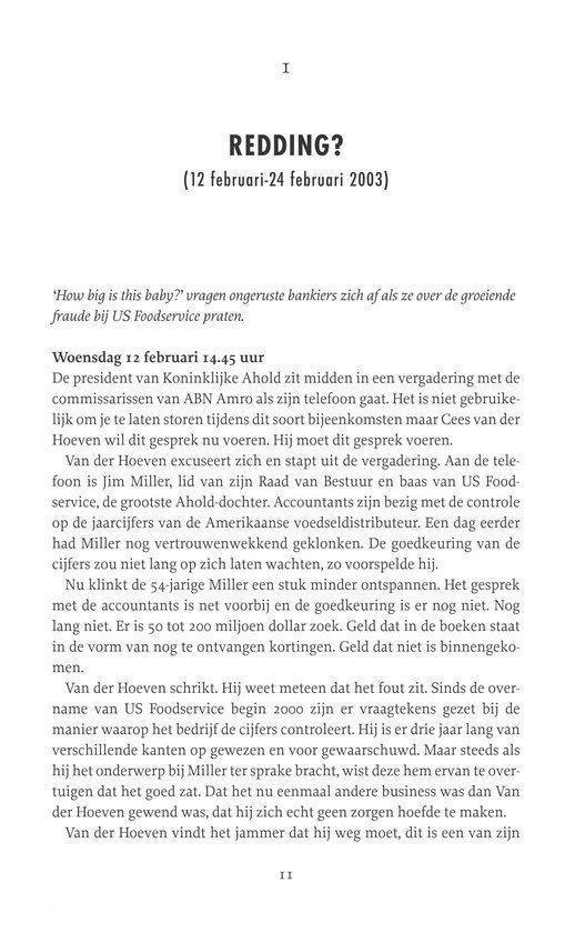De tekst is in het Nederlands en gaat over het bedrijf Ahold. Geen afbeelding aanwezig.