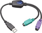 Tripp-Lite U219-000-R USB to PS/2 Adapter - Keyboard and Mouse (A M to 2x Mini-Din6 F) TrippLite