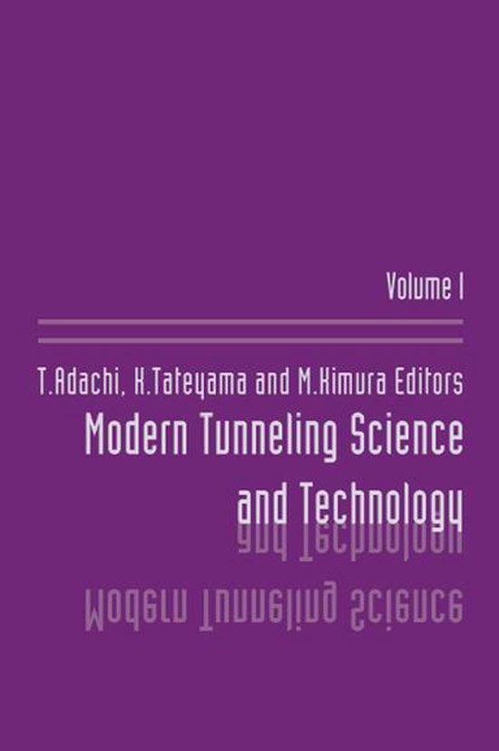 Modern Tunneling Science And Technology - cover