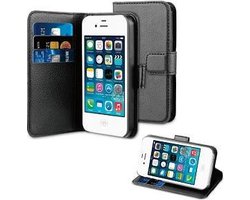 iPhone 4 4s Portemonnee Hoesje Case Zwart