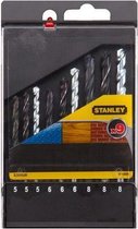 Stanley boorcassette metaal/steen/hout - 9 stuks