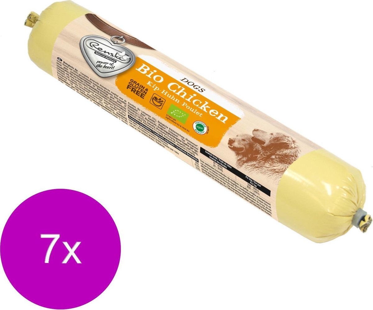 14x Renske Biologische Worst Hondenvoer Nat Kip Graanvrij 500 gr