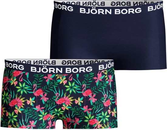 Bjorn Borg Exotic mini Meisjes Onderbroek-2P-Donker blauw-Maat 110