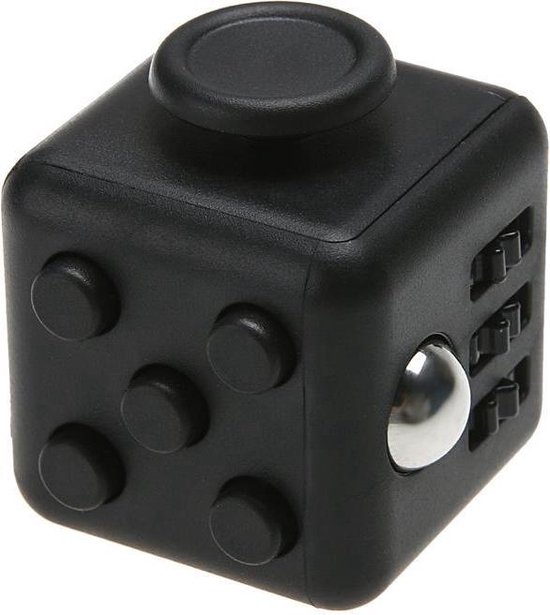 Fidget Cube - Anti-stress Kubus - Zwart