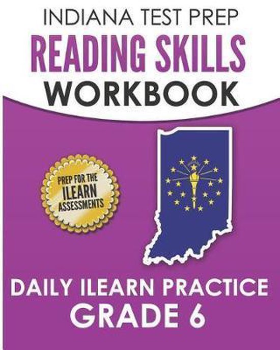 INDIANA TEST PREP Reading Skills Workbook Daily ILEARN Pract ... - cover