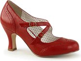Pin Up Couture Pumps -40 Shoes- FLAPPER-35 US 10 Rood