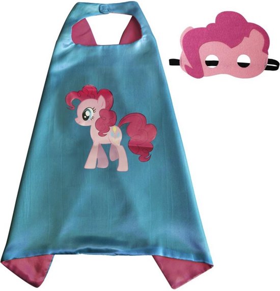 Hoopvol Meestal Wonder My little pony verkleedkostuum / kostuum: Cape + Masker Blauw / roze  verkleedpak... | bol.com