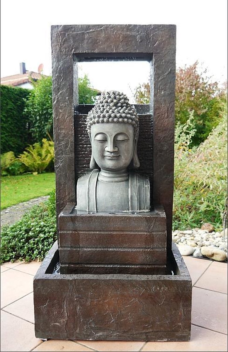 Giant Boeddha, Buddha, fontein 109cm, waterpartij, waterornament | bol.com