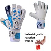 Elite - Aqua - Keepershandschoenen - inclusief Reaction trainer & Elite Andalucia sleutelhanger - maat 7 - voetbal keepershandschoenen - keepershandschoen - Goalkeeper handschoen