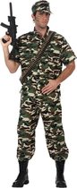 Camouflage Kostuum Soldaat voor mannen-Maat:M-L