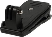Shop4 - Pince pour accessoires GoPro HERO7 - Pince de serrage pour sac à dos, ceinture ou casquette noir