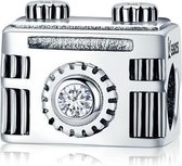 Zilveren bedel Vintage camera