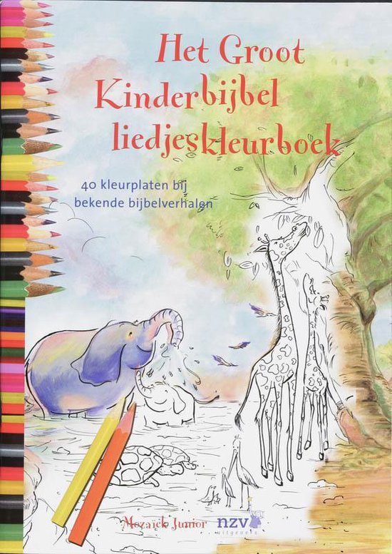 Cover van het boek 'Het Groot Kinderbijbelliedjeskleurboek'