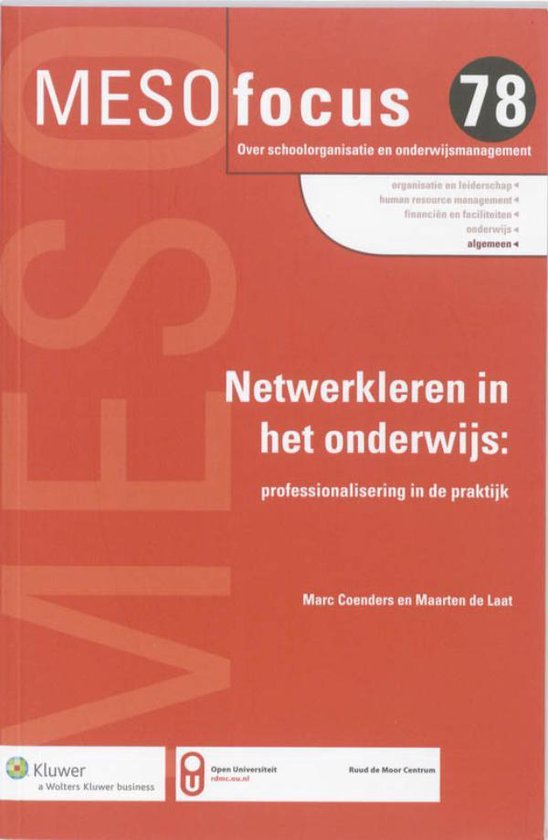 Meso focus 078 - Netwerkleren in het onderwijs - Wolters Kluwer Nederland B.V. | 