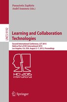 Lecture Notes in Computer Science 9192 - Learning and Collaboration Technologies