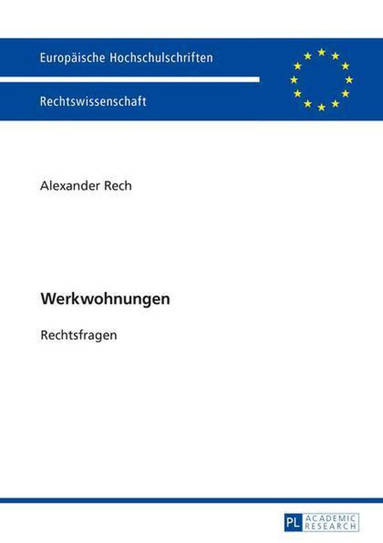 Europaeische Hochschulschriften Recht 5850 - Werkwohnungen - cover