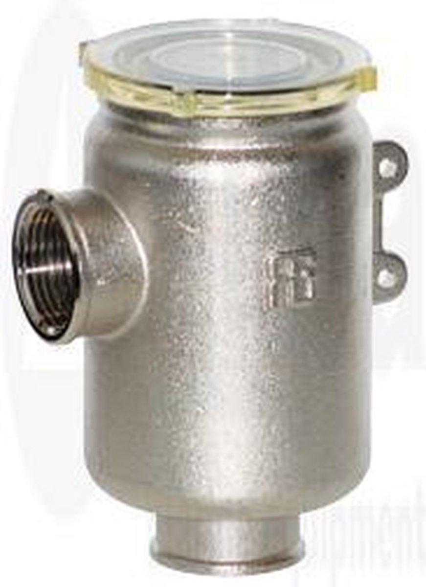 allpa Messing-vernikkeld koelwaterfilter met RVS 316 zeef 3/8 H=105mm 1800l/u