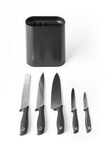 Brabantia Tasty+ bloc pour couteaux et 5 couteaux - Dark Grey