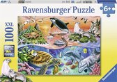 Ravensburger Puzzel Bonte oceaan - 100XXL stukjes - Kinderpuzzel