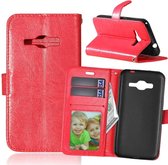 Cyclone Cover rood wallet case hoesje Samsung Galaxy J2 2016