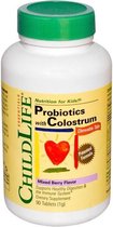 ChildLife Probiotica met colostrum, gemengde bessen smaak - 90 kauwtabletten - Voedingssupplement - Probiotica