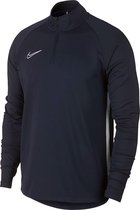 Nike Dry Academy 19 Drill Top Sportshirt Heren - blauw/wit