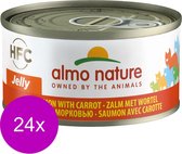 Almo Nature  Natvoer Katten - HFC Jelly - Zalm met Wortel 24 x 70g