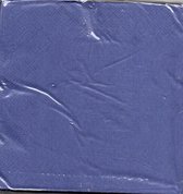 papieren servetten - donkerblauw - 33 x 33 cm - 20 stuks - 3 laags