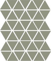 Driehoek muurstickers leger groen - 45 stuks - 4,5cmx4,5cm