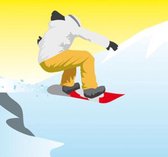 Fotobehang Snowboarder