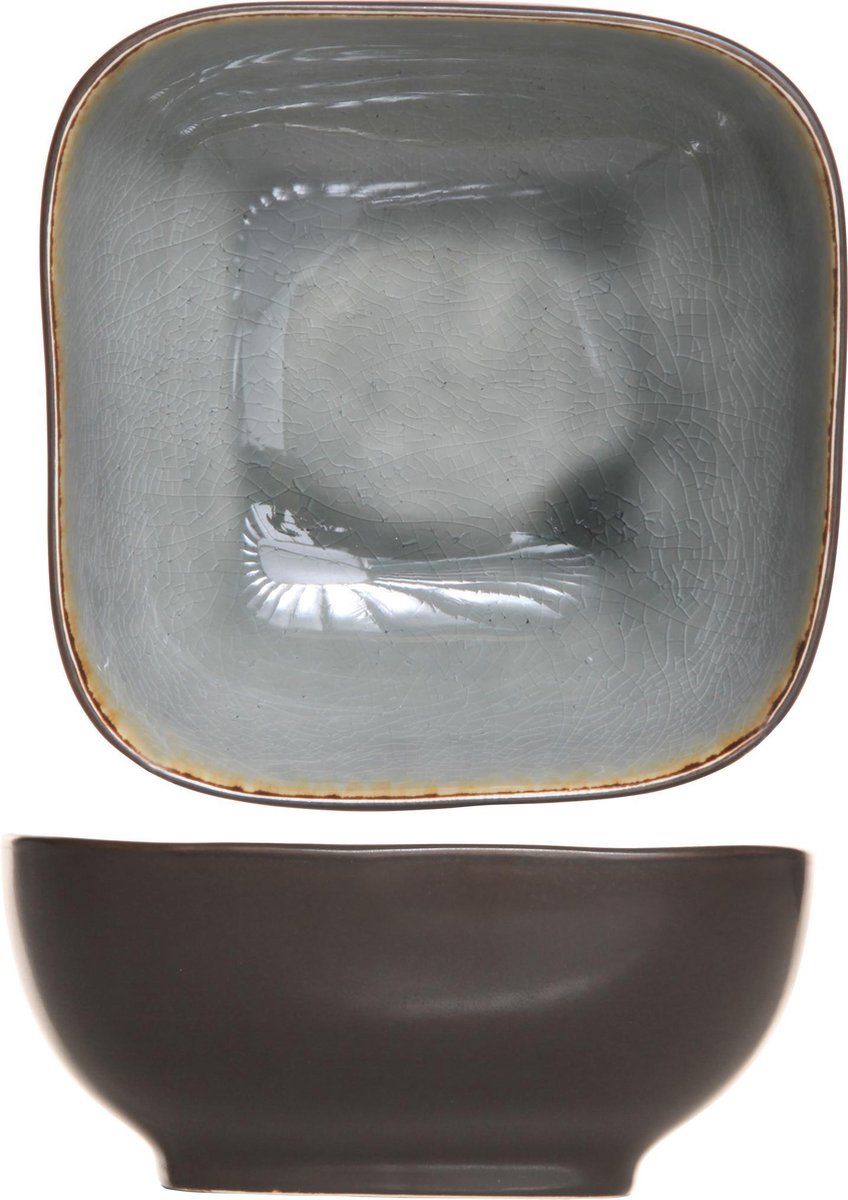 Cosy&Trendy Laguna Schaaltje - 14 cm x 14 cm - Grijs - Set-6