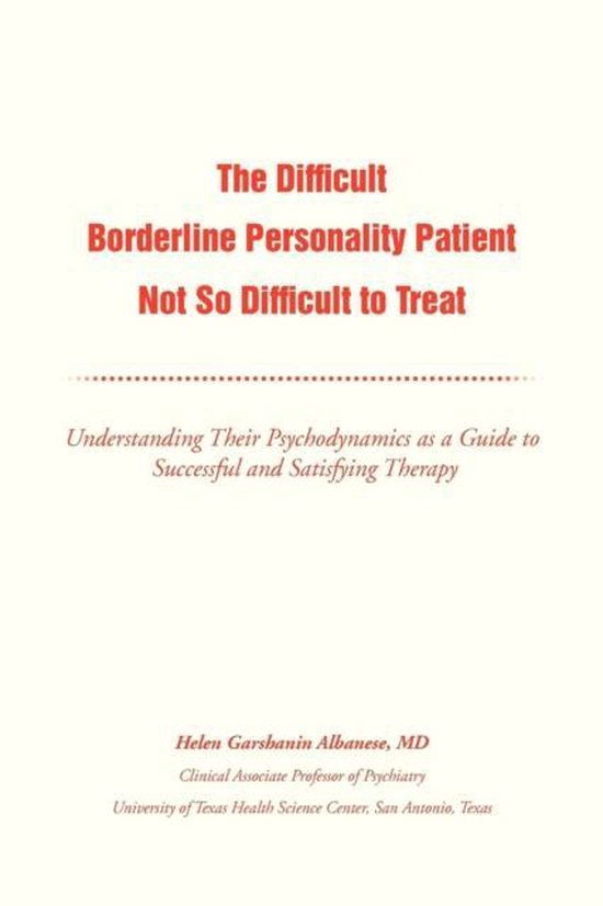 The Difficult Borderline Personality Patient Not So Difficul ... - cover