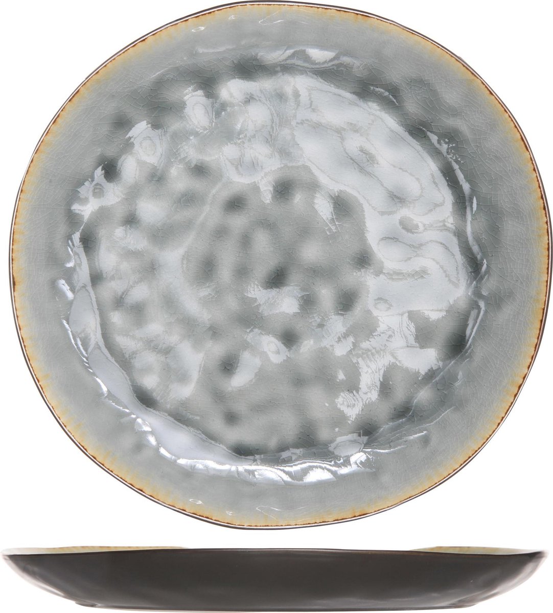 Cosy&Trendy Laguna Dinerbord - Ø 26,5 cm - Grijs - Set-3