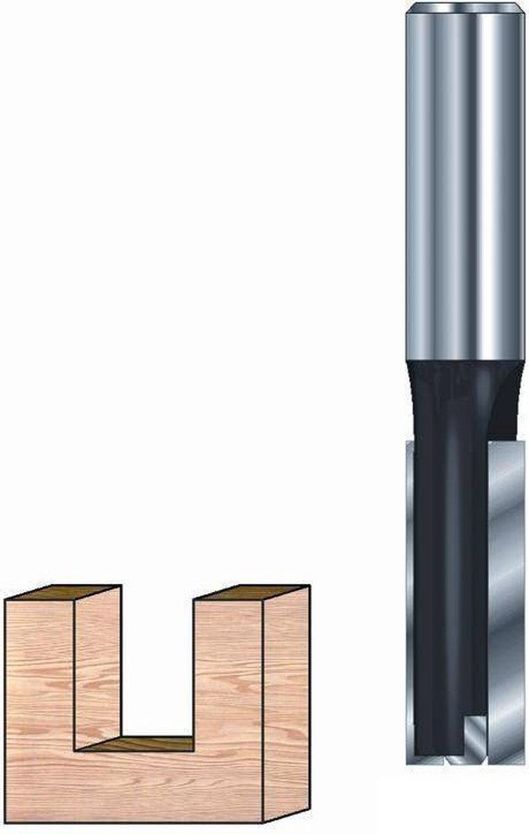 ENT HM groeffrees Z=2 (schacht 12x40mm) Grond-en flankensnijdend*