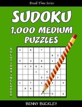 Sudoku 1,000 Medium Puzzles. Solutions Included