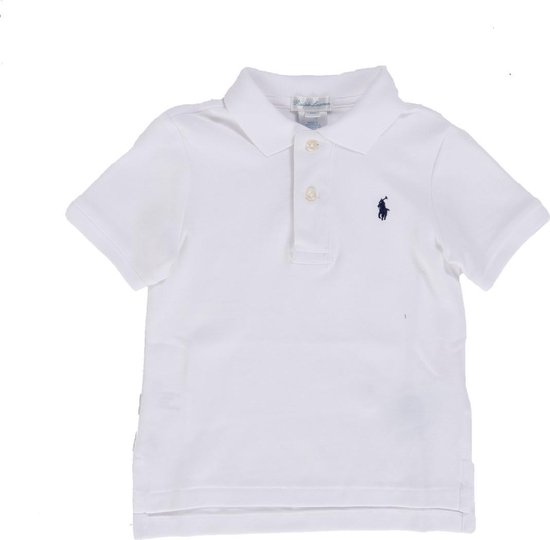 Ralph Lauren Unisex Poloshirt piqué (baby) - Wit - Maat 68 | bol.com