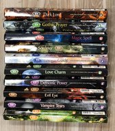 Wierook - 10x Hexaverpakking - Magic Spell assortiment - Indiase wierookstokjes -Incense sticks