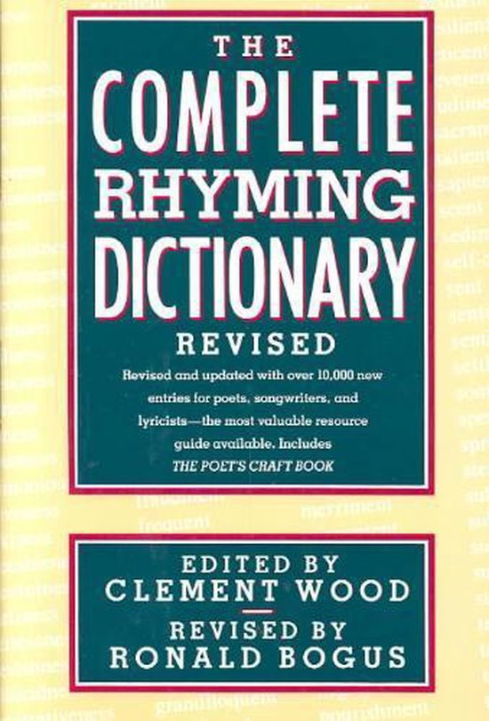 Complete Rhyming Dictionary, C. Wood 9780385413503 Boeken