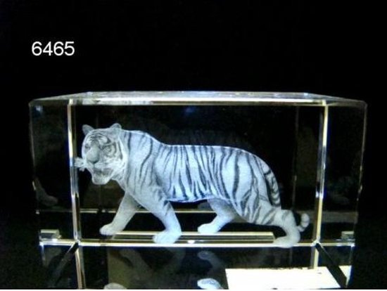 Glasblokje tijger