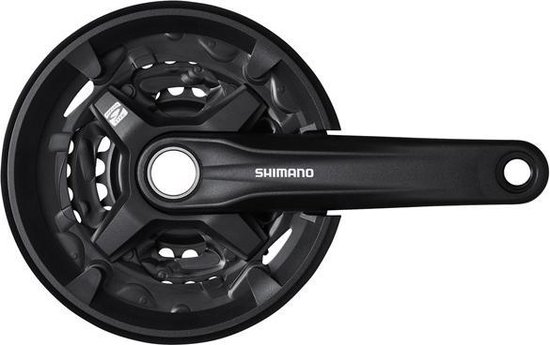 Crankstel 3 x 9 speed Shimano MTB/Trekking FC-MT210 175/44-32-22T Hollowtech 2 - zwart - Shimano